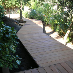 Chemin d'accès bois