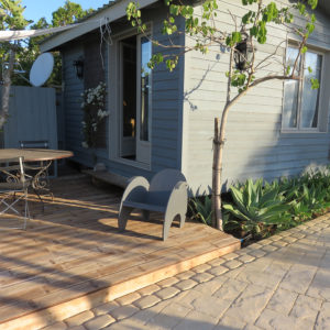 Cabane ossature bois et terrasse bois