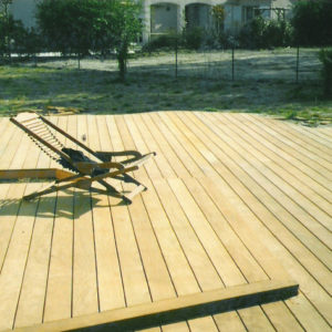 Terrasse bois exotique Golf de Gujan Mestras