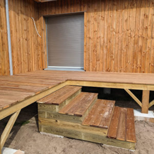 Terrasse bois sur pilotis