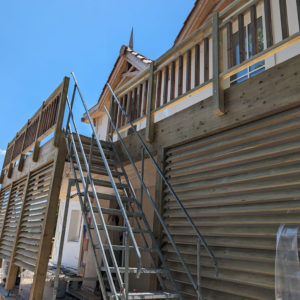 Terrasse bois et garde-corps bois